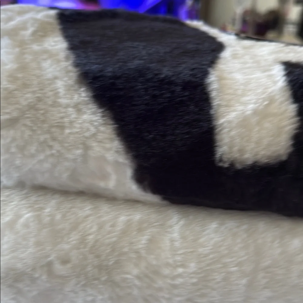 Christian Lacroix Black and White Skull Blanket
